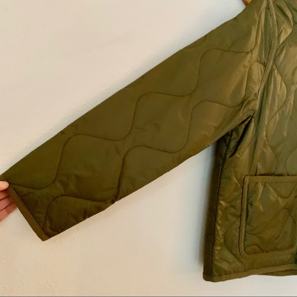 Madewell Quilted Liner Jacket in Vintage Moss - Picture 4 of 8
